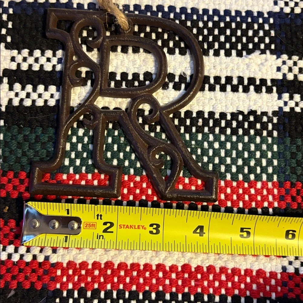 🆕Wrought Iron Letter “R” Ornament